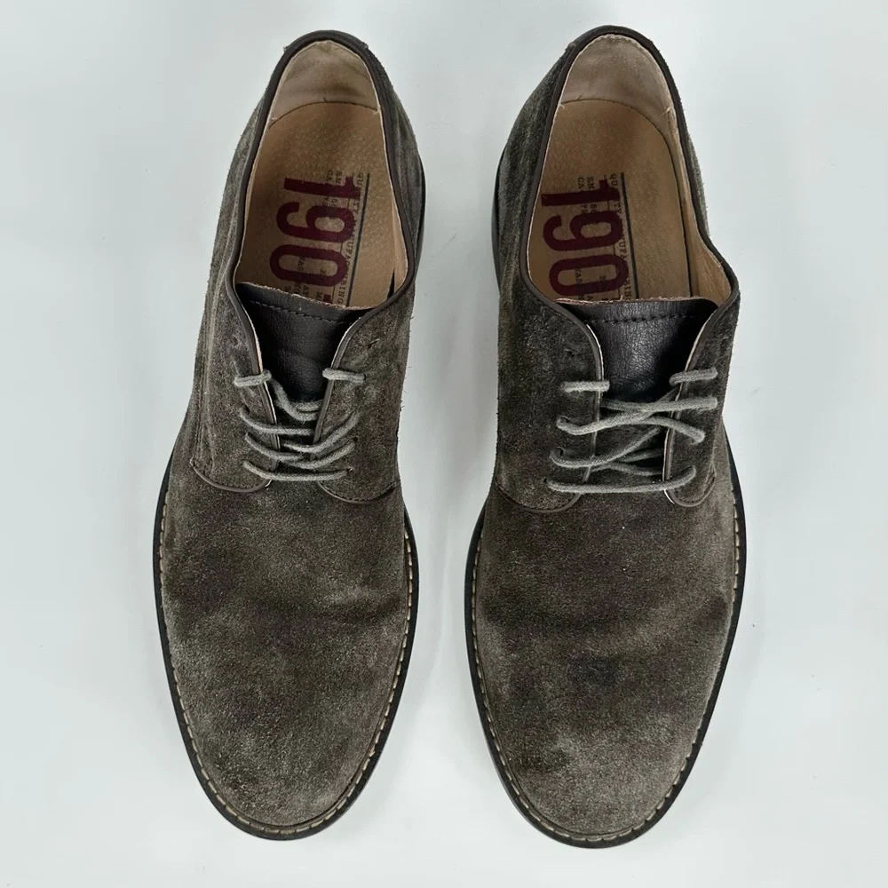 Men's‎ Suede Lace-Up Shoes - Olive